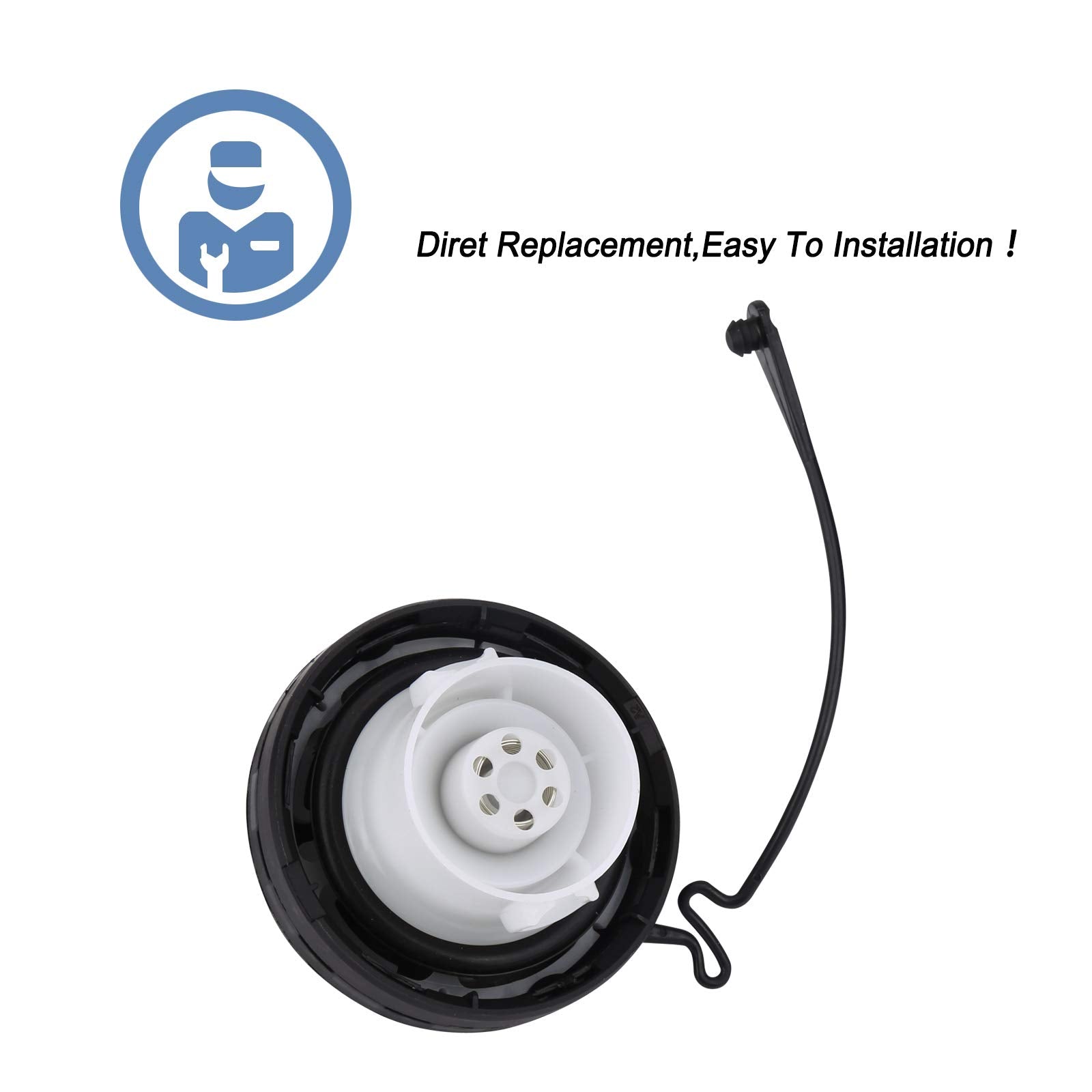 Fuel Tank Filler Cap,Gas Cap Compatible With Toyota - 4Runner, Avalon, Camry, Corolla, Highlander, Matrix, Sequoia, Sienna, Solara, Tacoma, Tundra, GX470, ES330, ES300,Replace# 77300-33070 7730033070