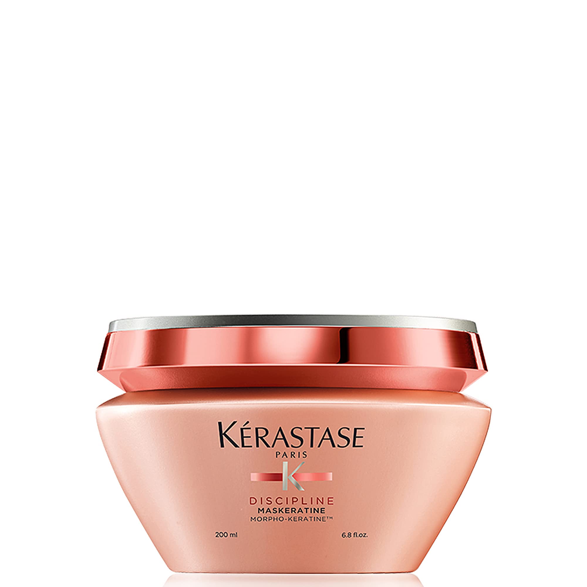 KÉRASTASE Discipline Maskeratine Hair Mask, Restorative Anti-Frizz Mask, Heat Protectant & Maintains Hair Health with Morpho-Keratine and Softening Agents for All Hair Types, 6.8 Fl Oz