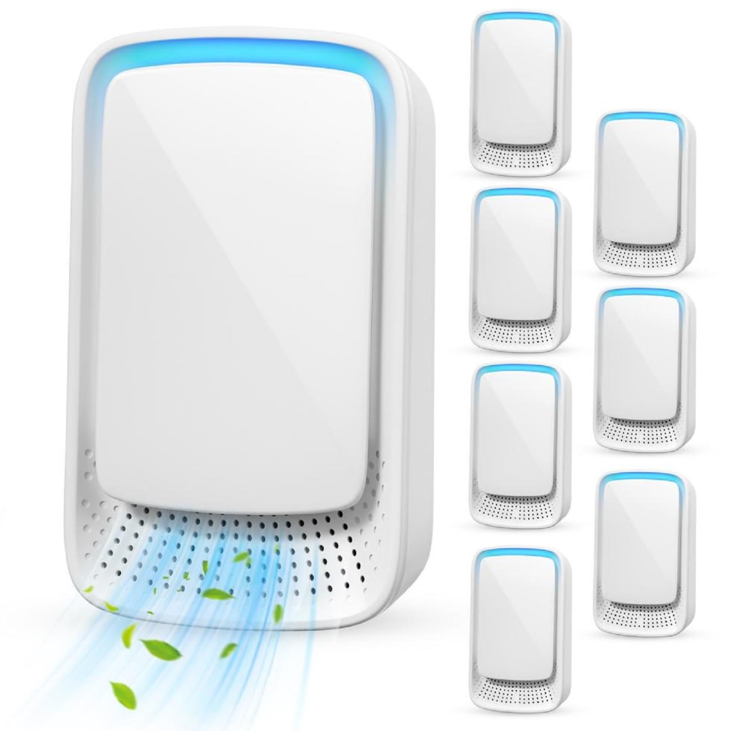 2026 Air Ionizer Plug In Air Purifier with Negative Ion Generator,Air Ionizers for Home & Dust Mites,Quiet Mini Air Freshener for Bedroom,Office,Basement,Air Purifiers for Odor,Dust,Smoke,Pets Smell