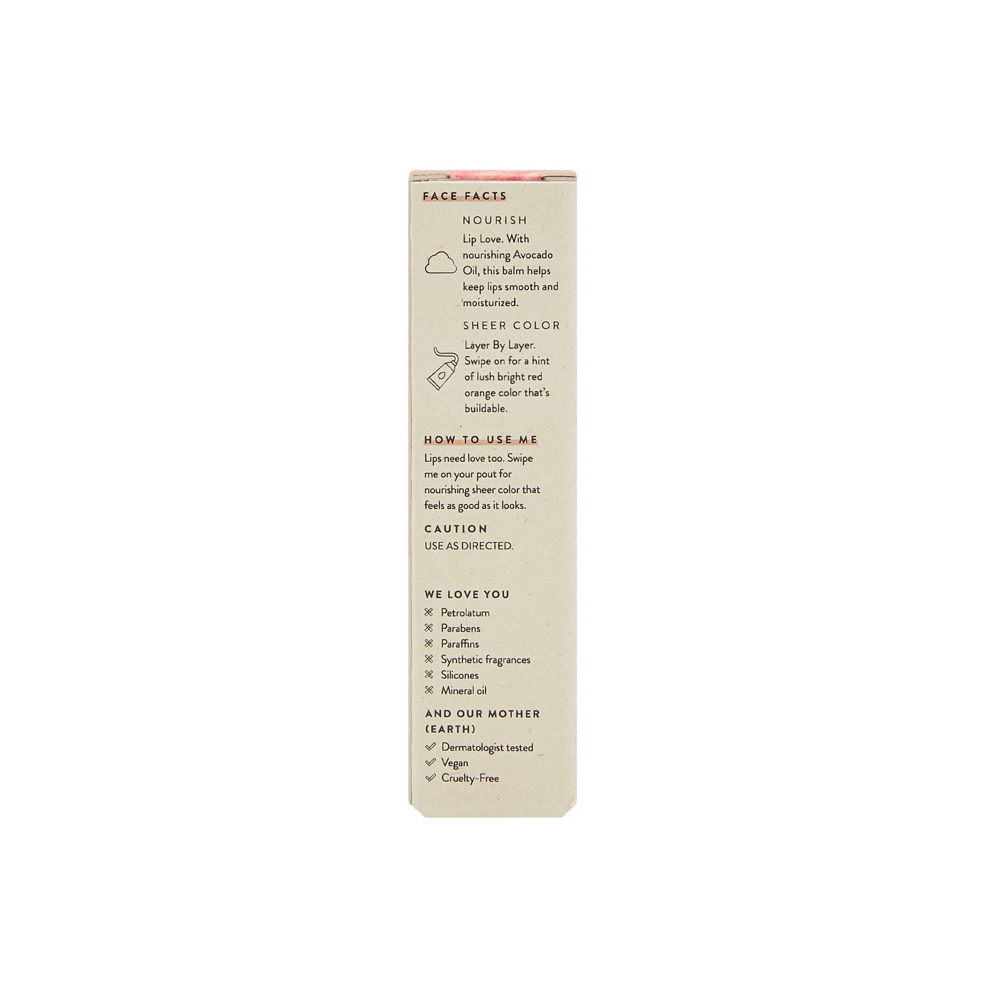 Honest Beauty Tinted Lip Balm | Antioxidant-rich Acai Extracts + Avocado Oil | EWG Certified, Vegan, Cruelty Free | Blood Orange