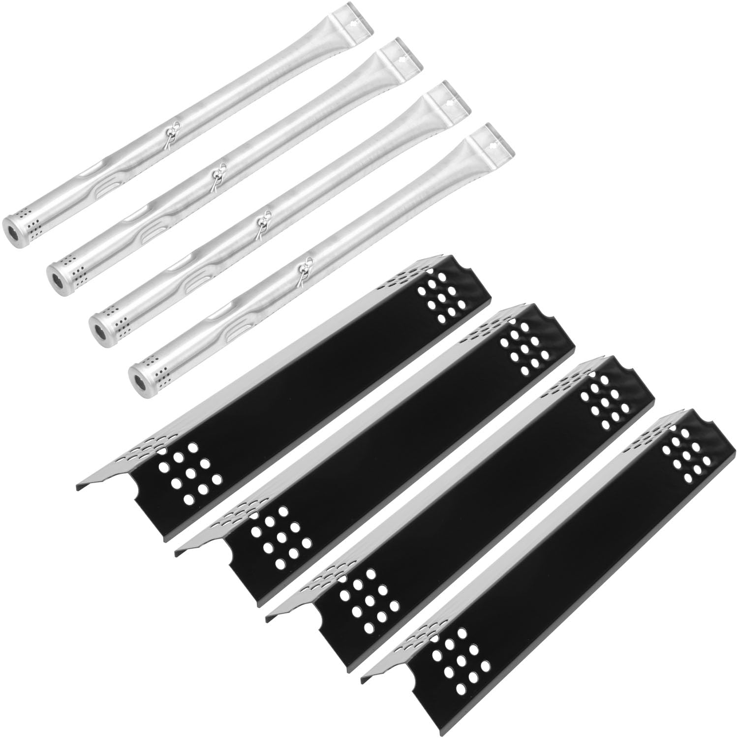 EasiBBQ Grill Replacement Parts for Charbroil Tru Infrared 463241013, 463241113, 463241313, 463241314, 463241413, Gas Grill, Commercial T22-D T47-D T36-D Parts, Heat Plate and Grill Burners