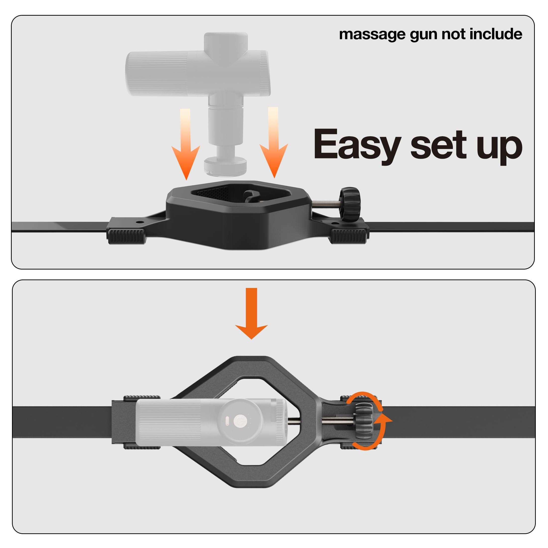 GREENTEC Massage Buddy Holder – Ergonomic Extension Handle + Tension‑Core Flexible Arms for Deep Tissue Relief – Full‑Body Access Without Strain