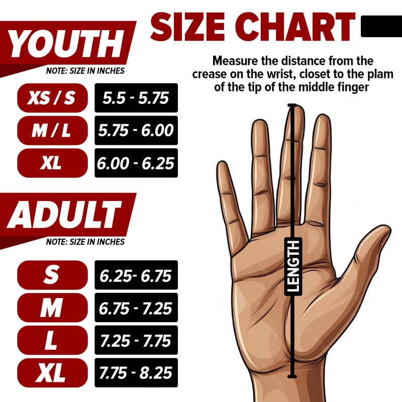 PLAYEUR Sticky Receiver Adult and Kids Football Gloves - Stretch Fit, Durable Grip | Youth Football Gloves for Boys 8-12 in Vibrant Colors