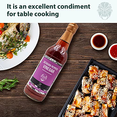 Soeos Chinkiang Vinegar 16.9 fl oz (500ml), 3 Years Aged, Naturally Fermented, Mature Aged Black Vinegar, Chinese Black Vinegar, Zhenjiang Vinegar, Black Rice Vinegar, Black Vinegar Chinese.
