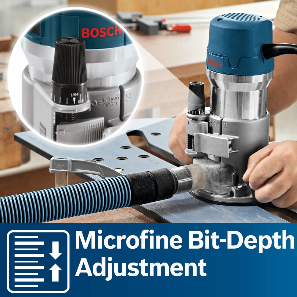 BOSCH 1617EVS 2.25 Horesepower Electronic Fixed-Base Router with a Variable Speed Motor