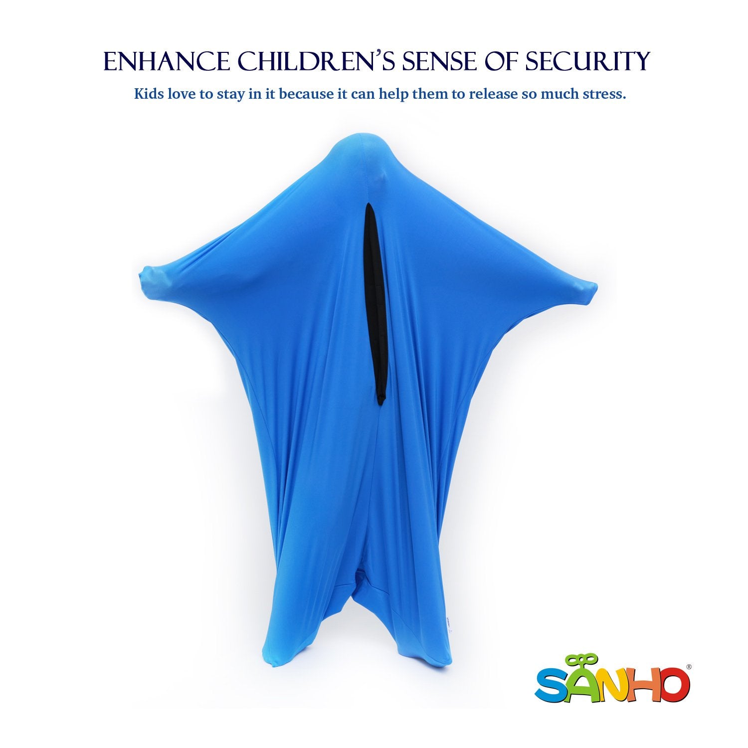 SANHO Yopo Dynamic Movement Sensory Sox, Medium,6-9 years old, 47''HX27''W,Good for Height:41"-51",Updated Version,Blue