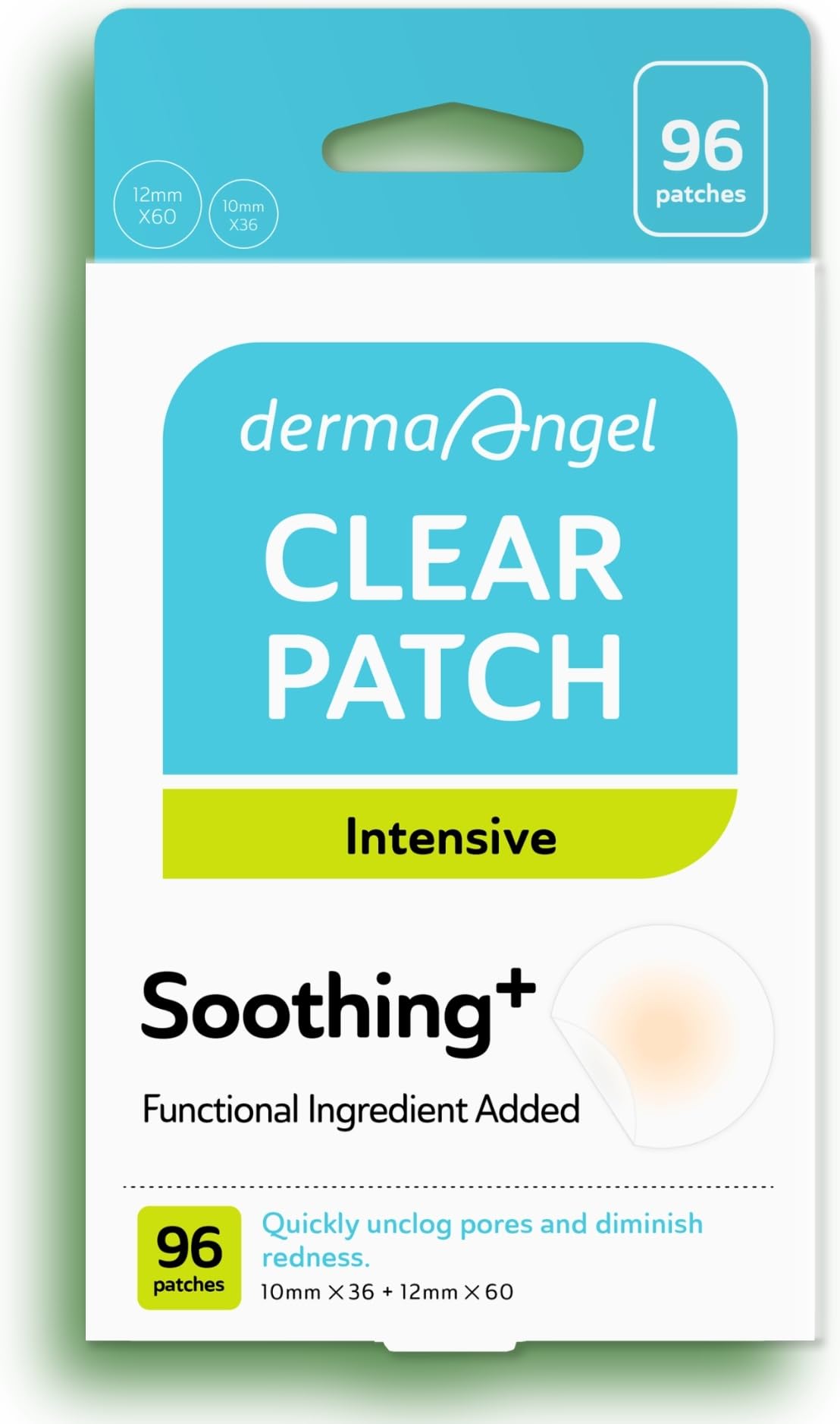 DERMA ANGEL Ultra Invisible Acne Patches Salicylic Acid Acne Patches for Cystic Acne Blemish Patches Hydrocolloid Patches Zit Patches - Day and Night Use UPGRADED (Acne Specialist-96 Count -2 Sizes)
