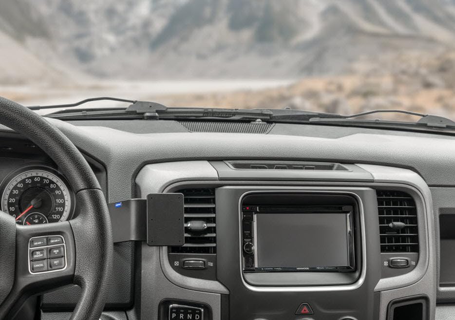 Scosche ProClip Center Dash Mount Compatible with 2013-2018 Dodge Ram Trucks with StuckUp Universal Phone Mount Bundle