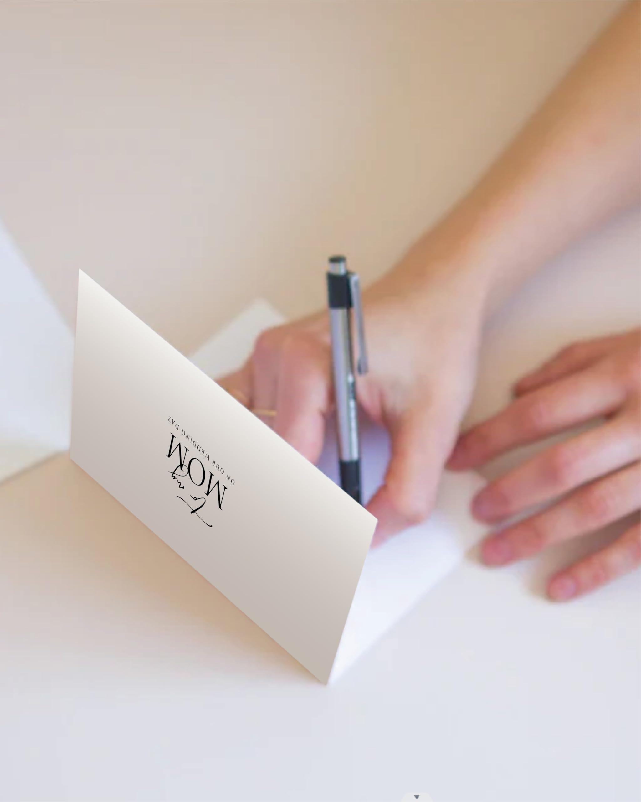 WeddingGiftsWedding Set of 2 Wedding Day Card for Parents, To My Dad and Mom On Our Wedding Day, Parents Of The Bride/Groom Gifts. (Dad/Mom A)