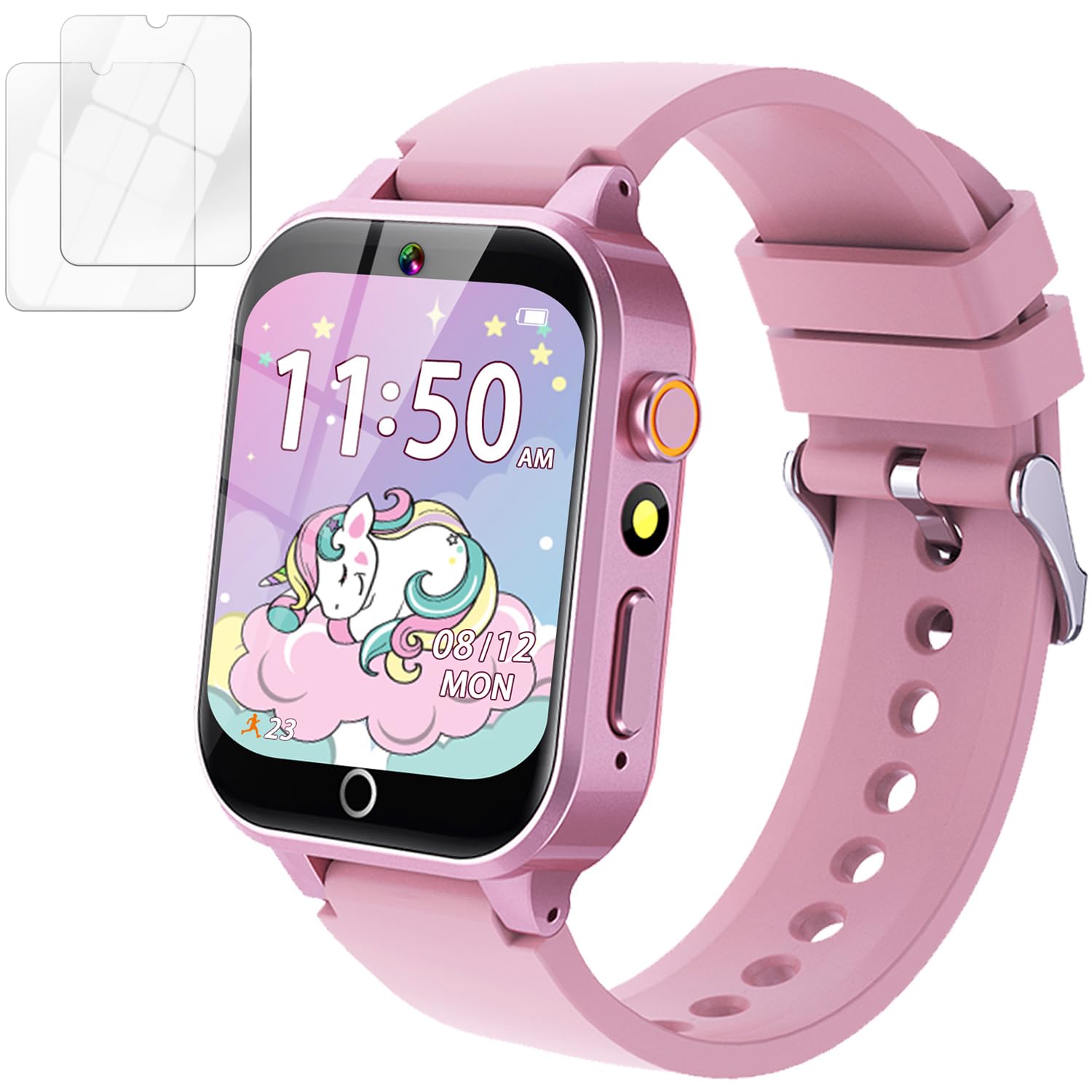Kids Smart Watch Girls Gift for Girls Aged 6-12, HD TouchScreen Kids Watch with 26 Games Video Camera Music Pedometer Audiostory Learn Card Educational Toys Birthday Gifts for Girls Ages 5 6 7 8 9