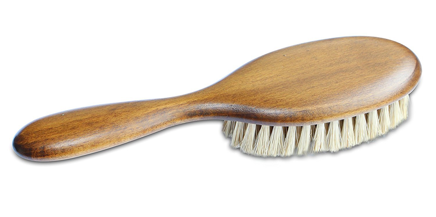 Mars Coat King Bristle Cat Hair Brush Deshedding Tool - Pet Grooming Supplies for Furry, Shaggy, Loose Hair in all Breeds, Wooden Handle for Thick Coats - ¾" Bristles, 2" Wide Head