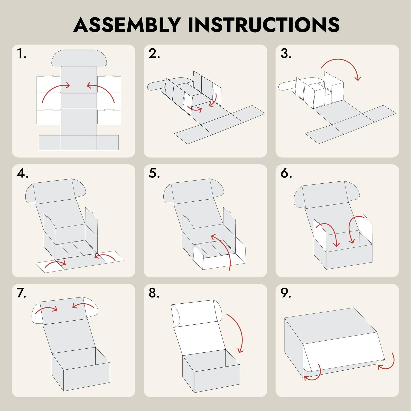 Stockroom Plus 50 Pack White 4x3x2 Corrugated Shipping Boxes - Foldable Small Business Card Boxes for Packing, Wrapping, Moving, Mailing, and Storage