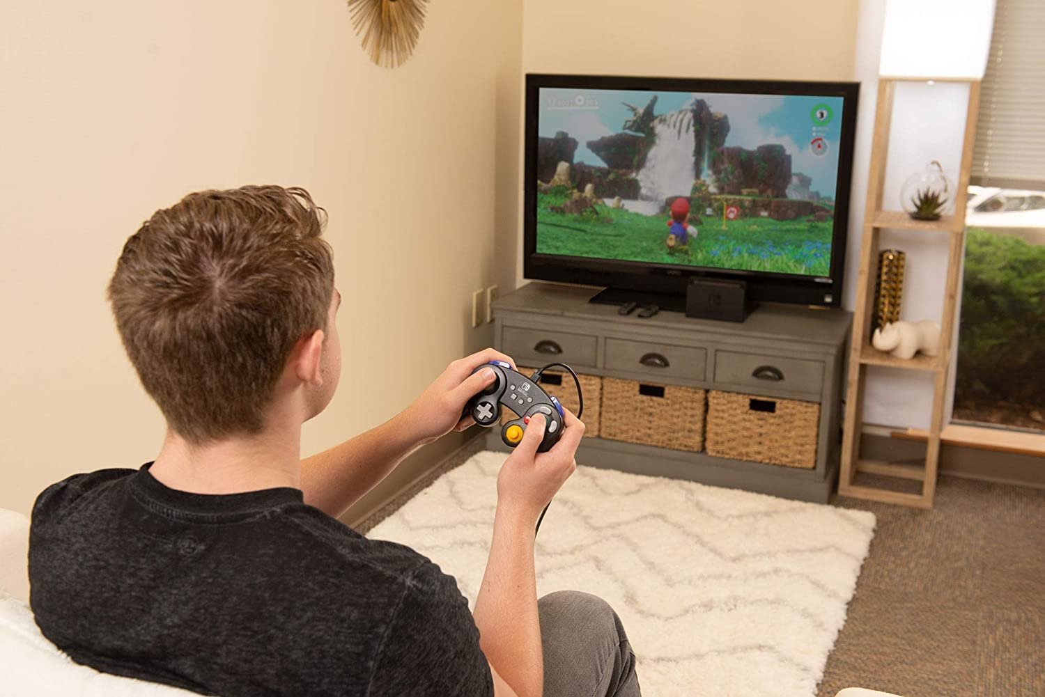 PowerA Wired Controller for Nintendo Switch: GameCube Style - Black
