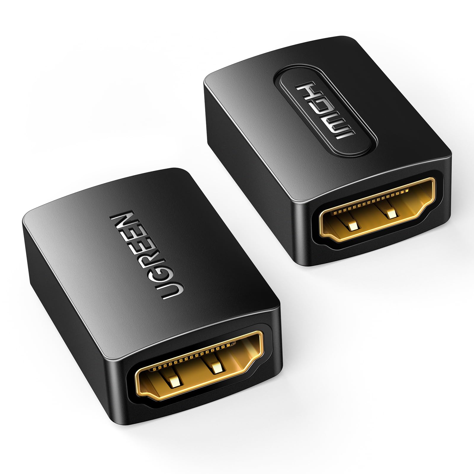 UGREEN HDMI Coupler 2 Pack, 4K@60Hz HDMI Female to Female Adapter HDMI 2.0 Extender for HDMI Cables 3D HDMI Connector Compatible with HDTV Roku TV Stick Chromecast Nintendo Switch Xbox PS5/4 Laptop PC