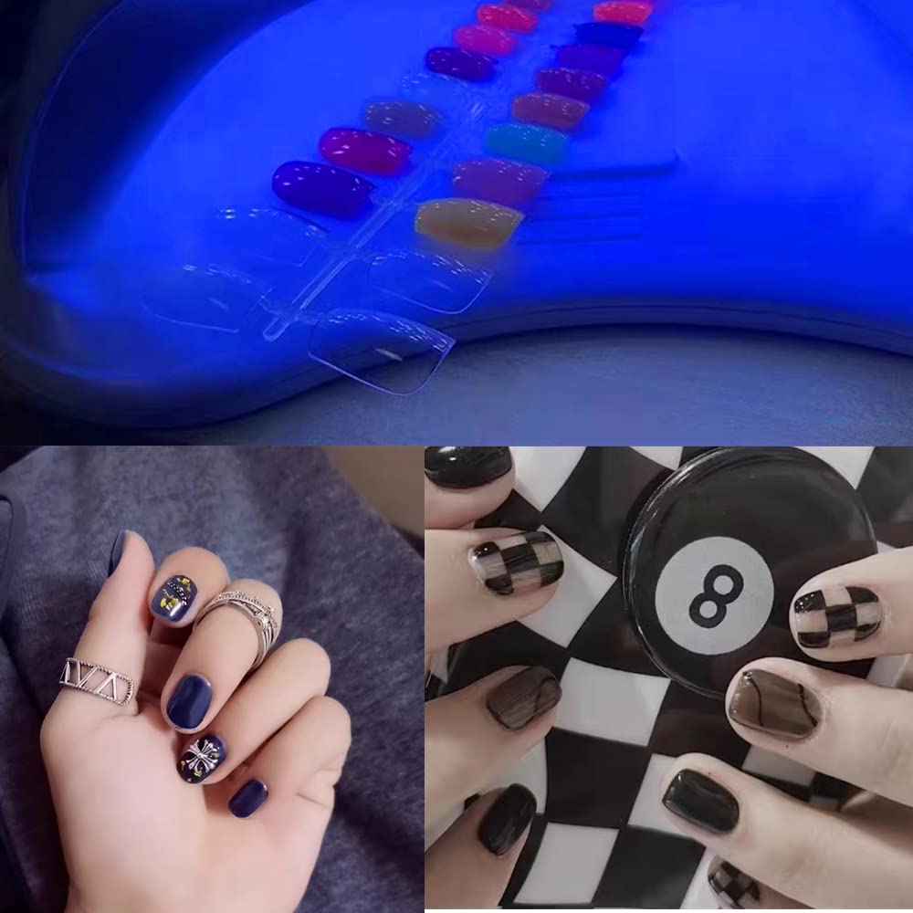 ZOELASS Upgraded Big Chip 395nm UV LED Black Light fixtures with Gooseneck and clamp for UV Gel Nail and Ultraviolet Curing, Portable UV Blacklight 5V USB Input (Black 2W)…