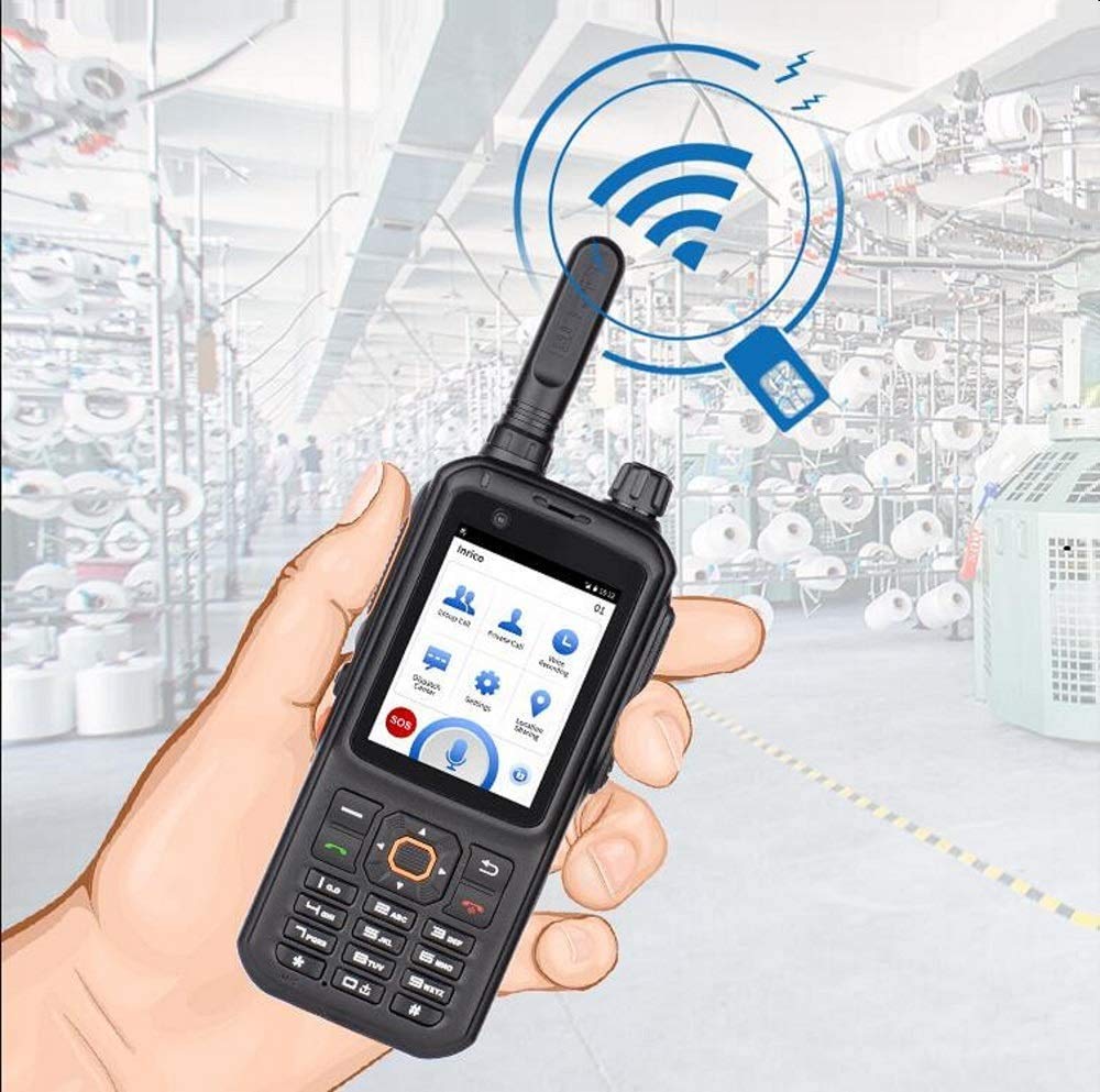 Inrico T320 4G Network Radio WiFi Bluetooth Mobile Radio Unlocked Android 7.0 GSM Compatible with Zello Real PTT