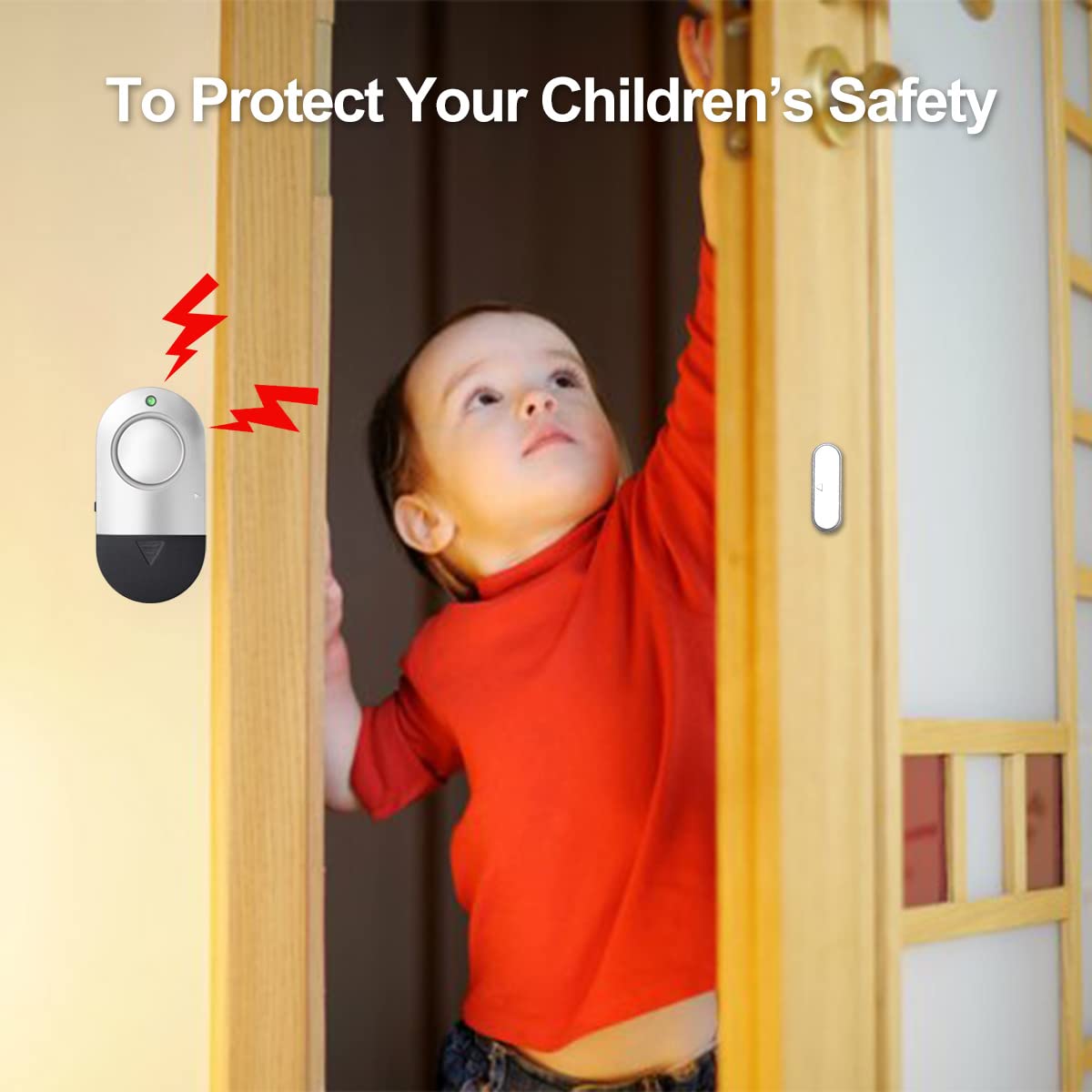 Window Alarm for Kids Safety - 120DB Door Chime for Home & Store