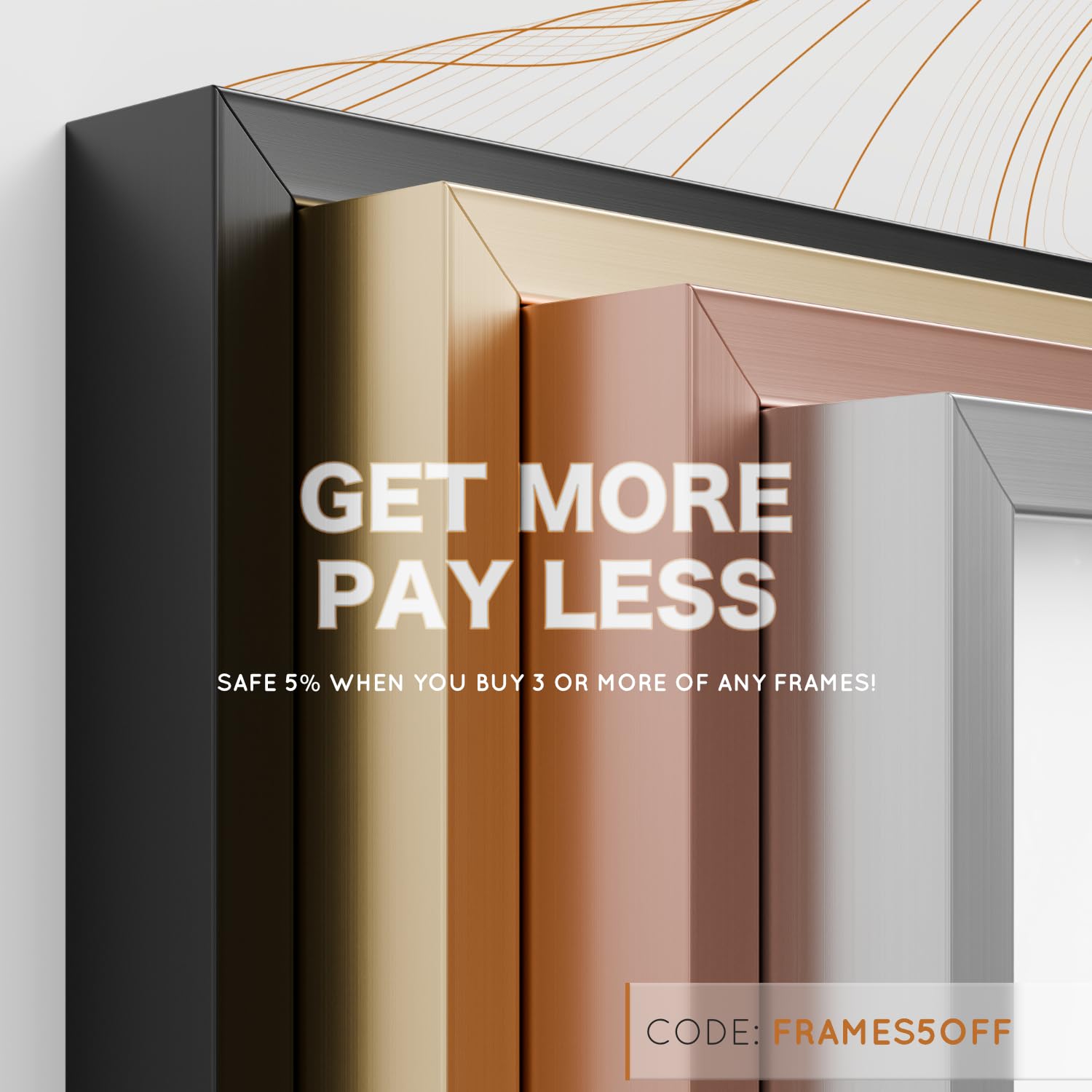 Homeforia - 12x16 inch Metal Picture Frame - 12 x 16 Aluminum Photo Frames - 12x9 Mat - Tempered Glass - Wall Hook Included - Set of 1 - Rose Gold