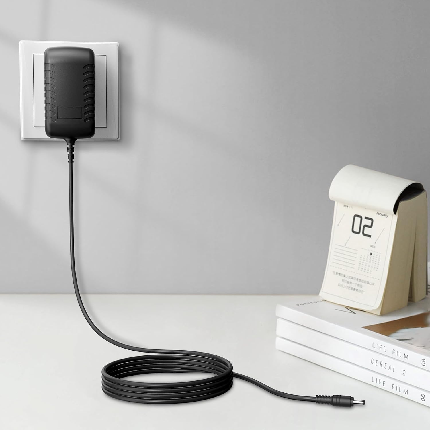 Wall AC Adapter Power Cord Compatible for RESTECK,Vellax,Medcursor,Mirakel,InvoSpa Shiatsu Back Shoulder and Neck Massager Charger Power Supply 12V??Only Fit for 12V Massager ??