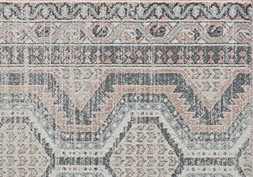 Rugs America Harper HRYA2 Vintage Transitional Area Rug (5'0"X7'0", Heath)