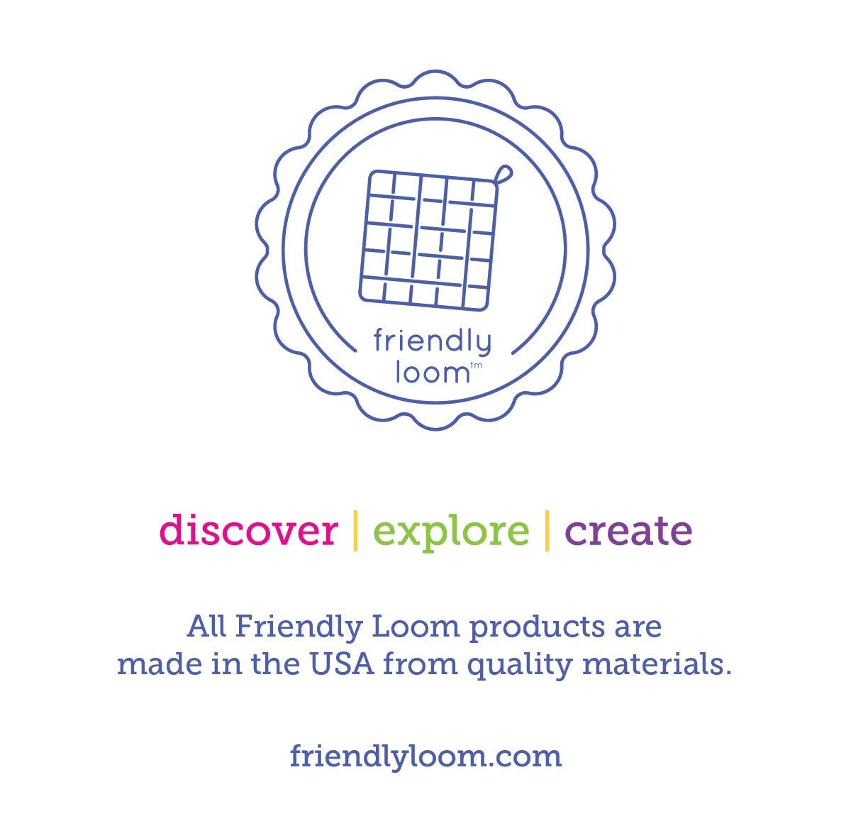 Friendly Loom | 10” PRO-Size Potholder Loom Kit | Craft 2 Cotton Potholders