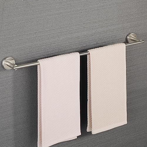 Alise Bath Towel Bars Towel Racks for Bathroom and Lavatory,Wall Mount Towel Holder Towel Hanger SUS304 Stainless Steel Towel Rail 24 Inch,Brushed Nickel,GKL7601-LS