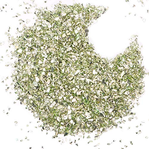 Fine Glitter Crushed Glass for Crafts Making, Irregular Chunky Glitter for Resin Art,Body Art,Nail Art DIY Making,100g Glitter Glass for Jewelry Making Supplies