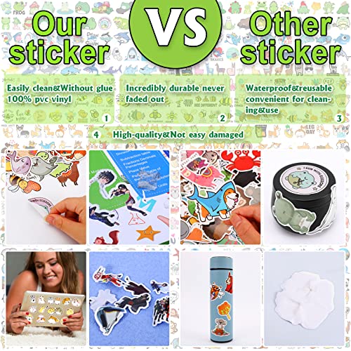 Arme 600 PCS Stickers Pack,Cute Colorful Waterproof Stickers,Vinyl Art Stickers.Stickers for Water Bottles,Skateboards and Notebooks, Laptop Stickers for Teens Girls Kids Adults