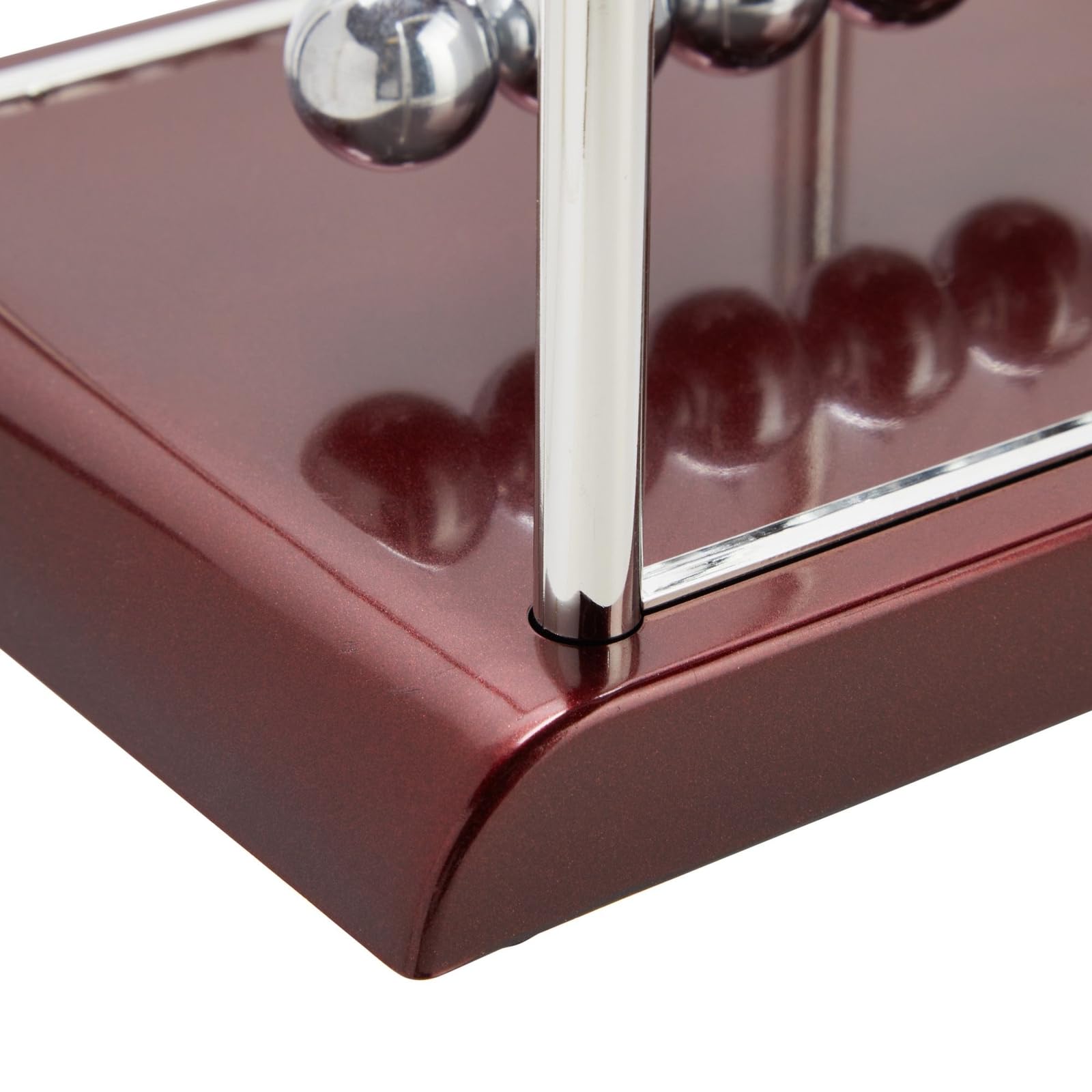 Juvale Newton's Cradle Balance Pendulum, Physics Learning Desk Toy, Swinging Kinetic Balls for Home, Office Decoration, Stress Relief, Fun Science Fidget Accessories (7x6x7 in)