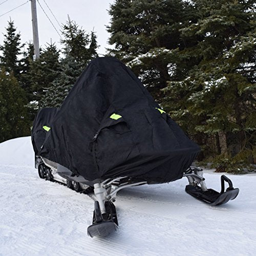Budge SM-6 Sportsman Snowmobile Cover, Trailerable, Medium, 115" L x 51" W x 48" H,Black