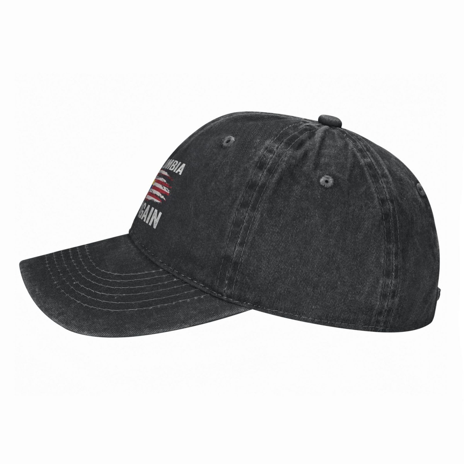muciioa Make Colombia Great Again Hat Colombia Flag Trucker Cap for Men Women Black