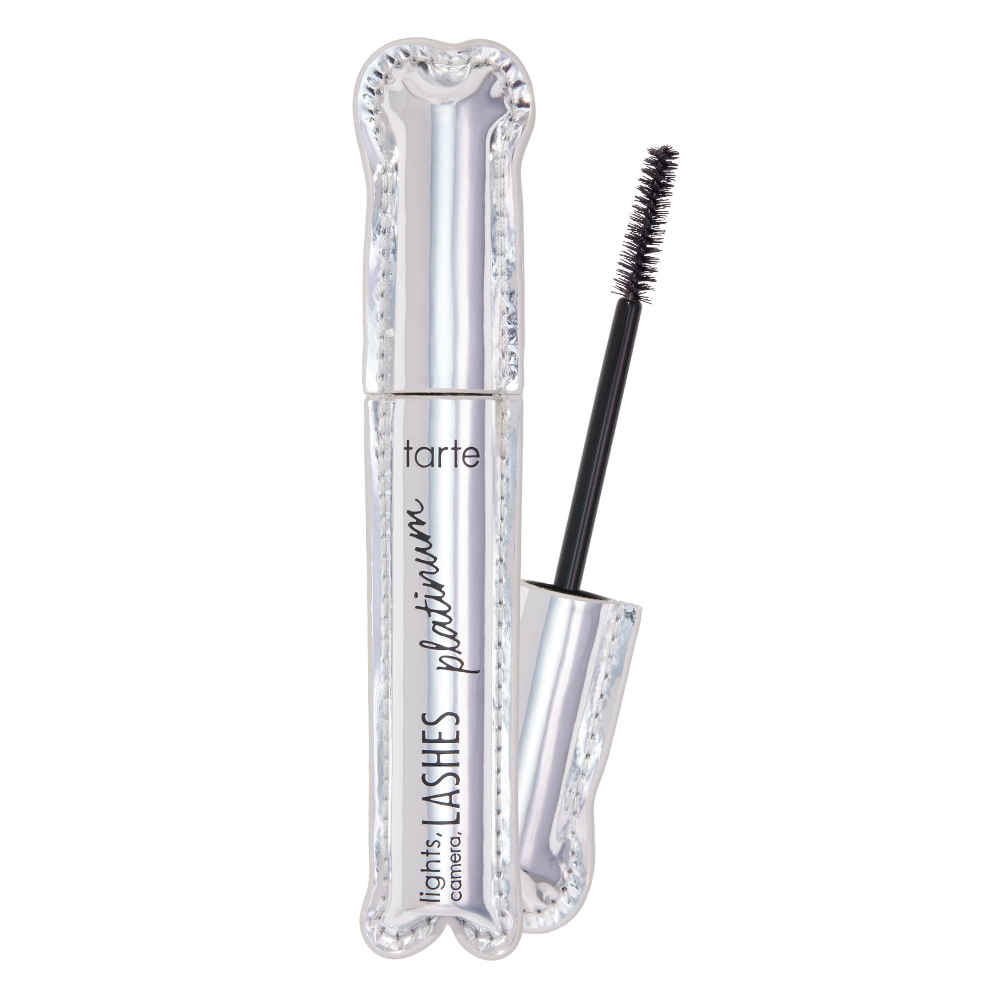 tarte lights, camera, lashes platinum volumizing mascara – Black Tinted Peptide Lash Serum mascara for Volume & Length, Smudge-Proof, Flake-Free, Vegan & Cruelty-Free, full size, black