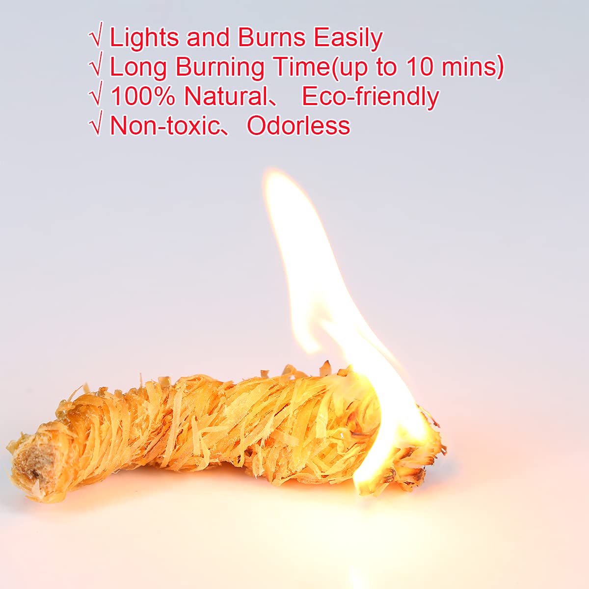 Fire Starter, 108 Count Natural Fire Starters for Fireplace, Charcoal Starter, Fire Starters for Grill, Campfires, Fireplace, BBQ, Firestarters for Indoor Outdoor Fire Pit, Wood Fireplace Starters