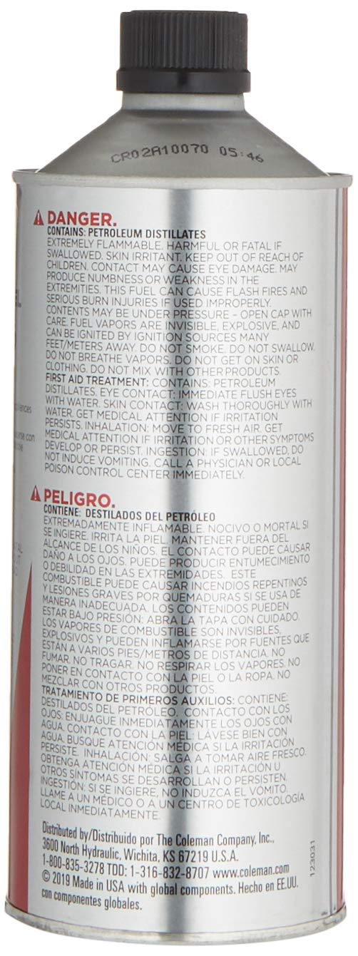 Coleman 32oz Premium Camping Fuel, All Season Efficient Fuel Canister, Ideal for Camping Lanterns & Stoves