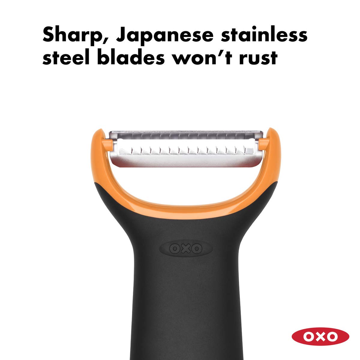 OXO Stainless Steel Good Grips Prep Julienne Y-Peeler, Black, 4.2"W x 8"H