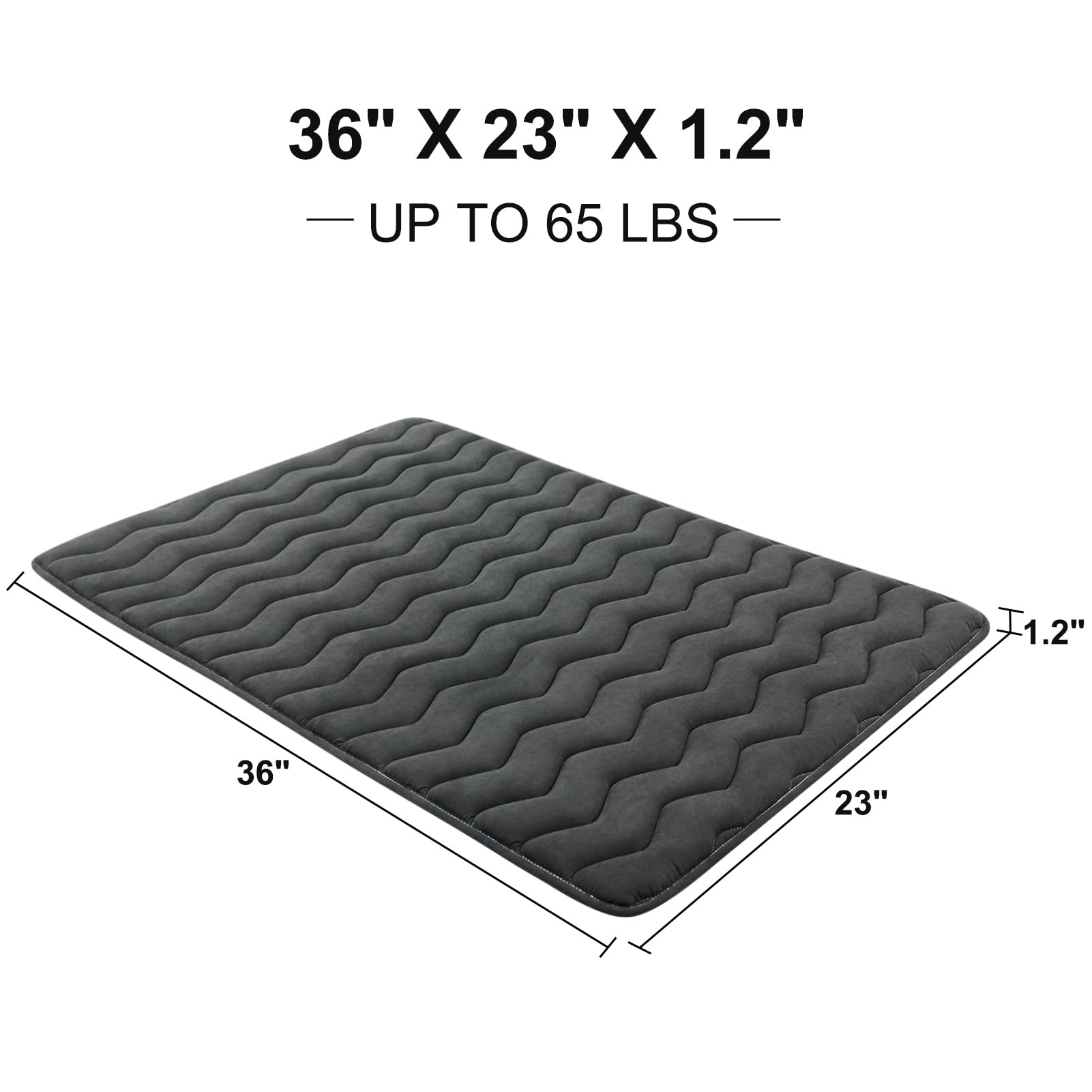 Bubble bear Dog Crate Mat,Soft Dog Crate Mat with Anti-Slip Bottom,Machine Washable,Portable Kennel Pad, Lightweight Travel Flat Pet Beds for Indoor& Outdoor Dogs(36"X 23")