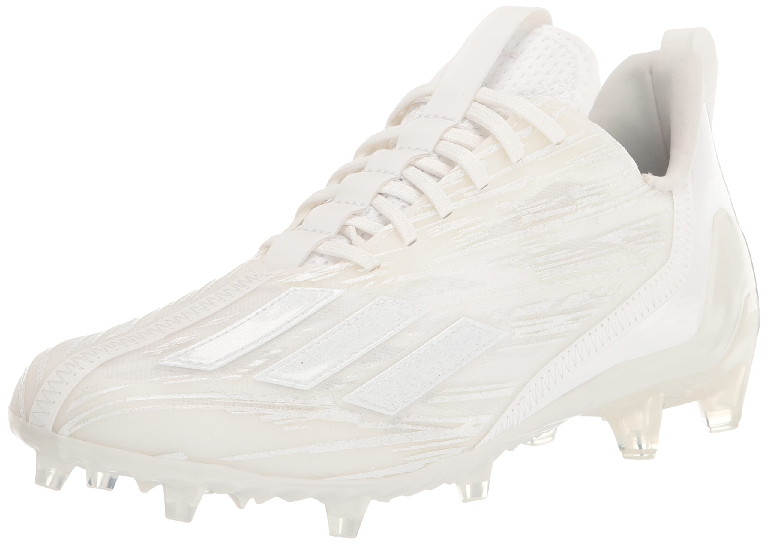 adidas Men's Adizero Football Shoe, White/White/White, 11