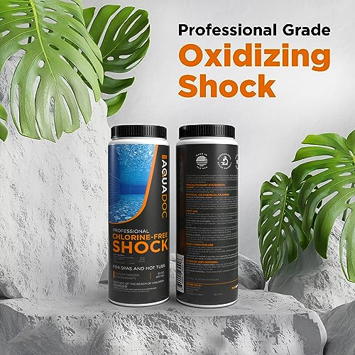 Non-Chlorine Spa Shock for Hot tub - Chlorine Free Tub Treatment & Enhanced to Assist Bromine Suitable Oxidizer Oxidizing by AquaDoc
