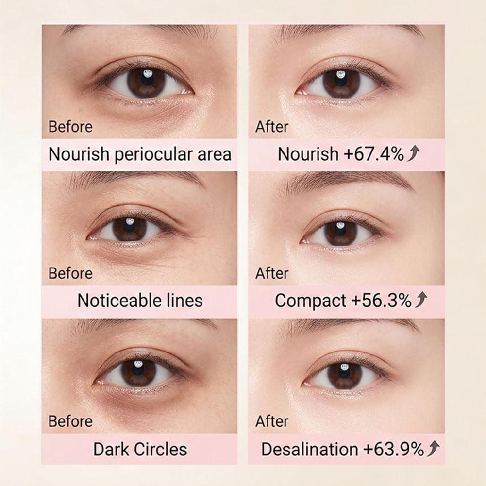 Aurova Beauty Eye Mask, 360° Full-Eye Lift Mask, Eye Mas with Collagen & Vitamin C, Nourishing & Non Irritating, for Puffy Eyes and Dark Circles (14 Pairs/28 Pieces)