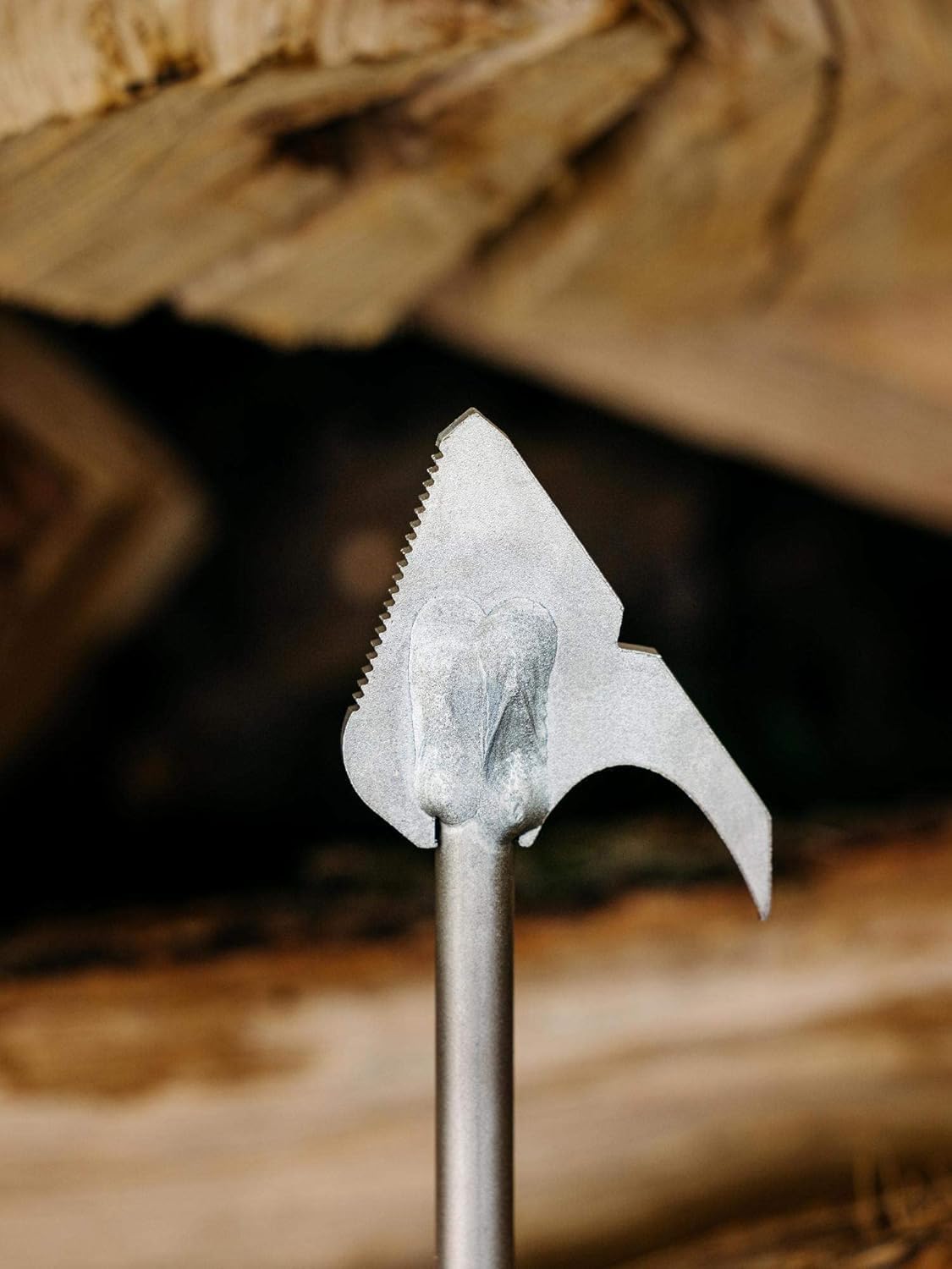 Breeo 40" Fire Pit Poker - Heavy-Duty Stainless Steel Outdoor Campfire Tool - Laser Welded Fireplace Stick with Leather Loop - Durable Camping & Fire Pit Equipment for Log Control & Grilling