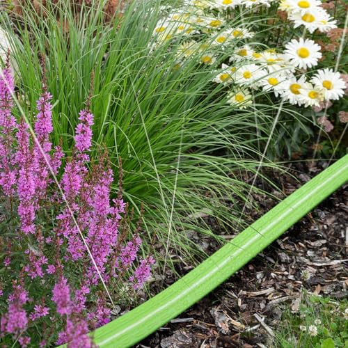 LAVEVE Sprinkler Hose for Yard 15 FT, Garden Soaker Hose with Stakes, Heavy Duty Water Hose Sprinklers for Lawns, Drip Hose Irrigation Tubing