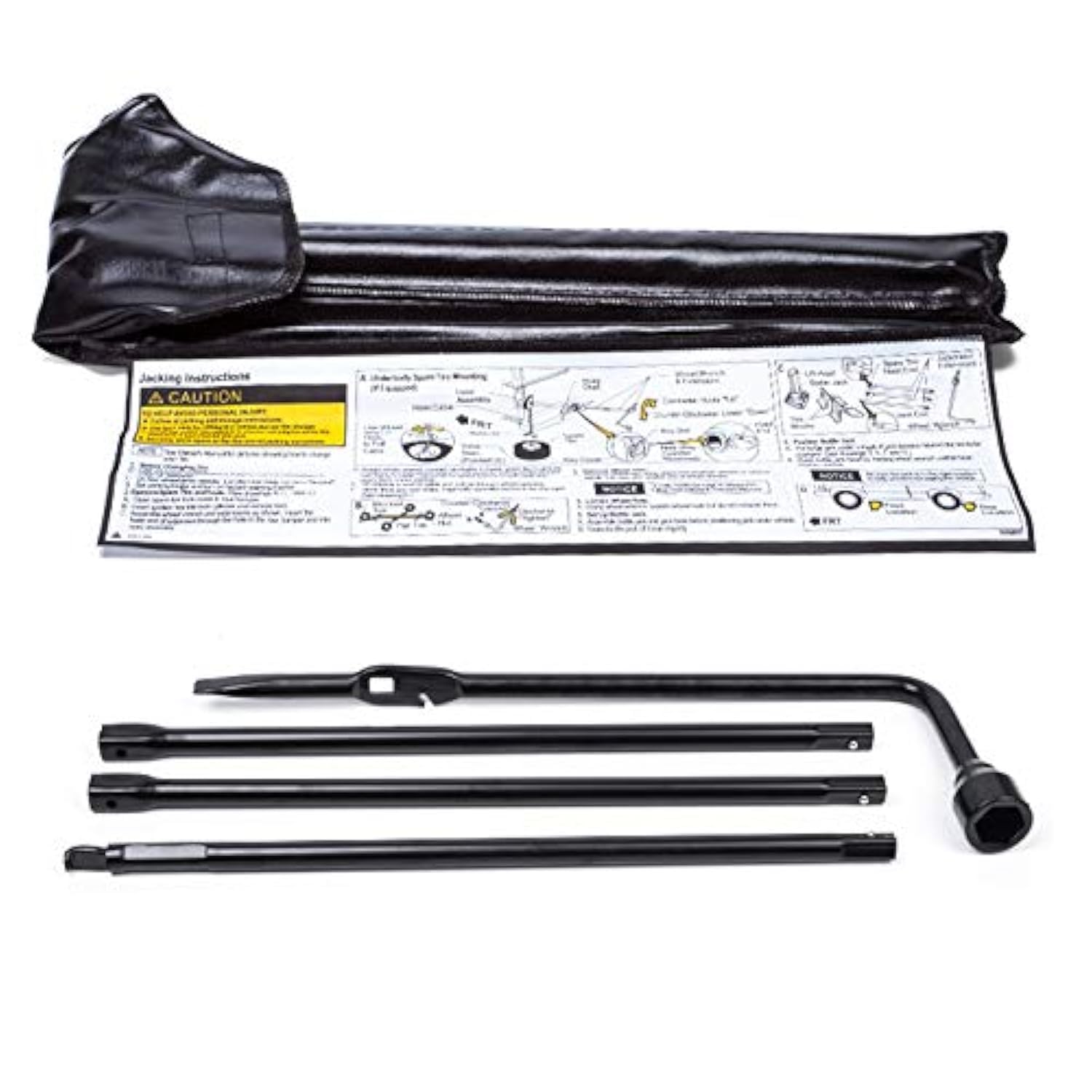 LECWOF Spare Tire Tool Kit Fit for GMC Chevy Chevrolet Silverado Sierra Tahoe Yukon with Bag