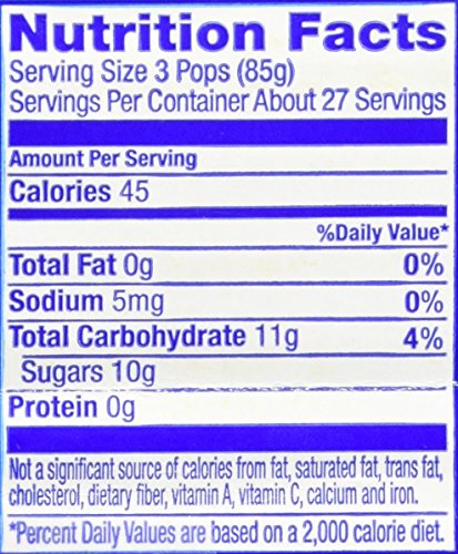 Pop Ice Popsicle Variety Pack of 1 Oz Freezer Bars, Assorted Flavors, 80 Count