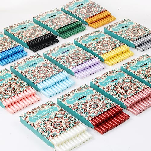 Silver Wax Seal Sticks, LONBEIIFY 20pcs Premium 7mm Sealing Wax Sticks Only Suit for 0.28'' Glue Gun, Perfect for Wax Seal Stamp,Wedding Invitations, Christmas Gift & Envelopes (Silver)
