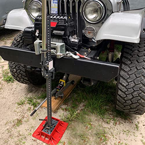 Seven Sparta Base Stand Compatible with Hi Lift Jack PP Pad to Alleviate Jack Hoisting Sinkage (Orange)