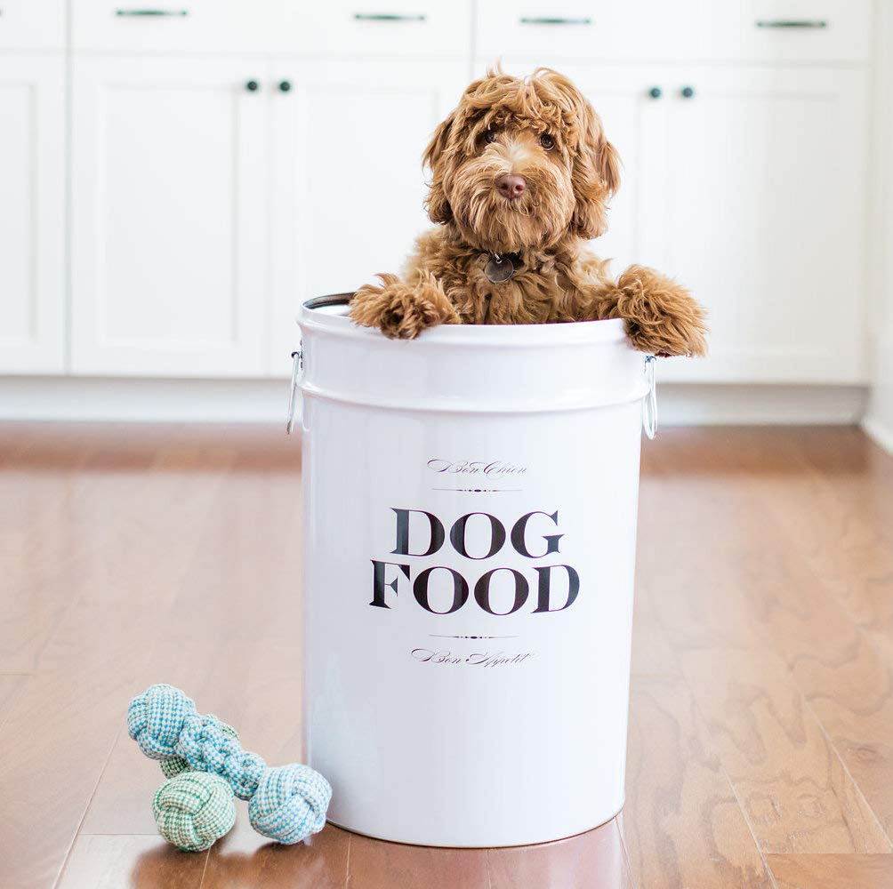 Harry Barker Bon Chien Dog Food Storage Canisters, Large 40lbs of Food