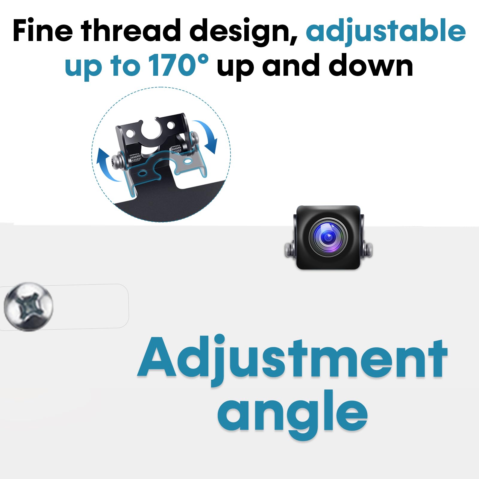 License Plate Bracket for Rear Camera: Universal Rear View Mirror Camera Mount for License Plate - Metal Rust-Proof Backup Camera Bracket for Carplay Android Auto Head Unit Dash Cam