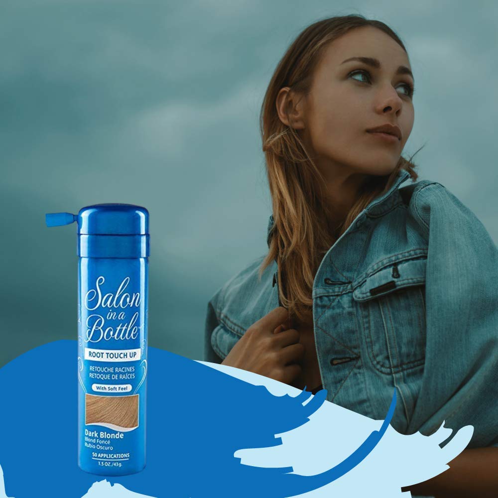 Salon In A Bottle - Instant Temporary Root Concealer Spray To Cover Up Roots And Gray Between Salon Trips - Professional Quality Spray Bottle For Hair Products For Women And Men - Dark Blonde