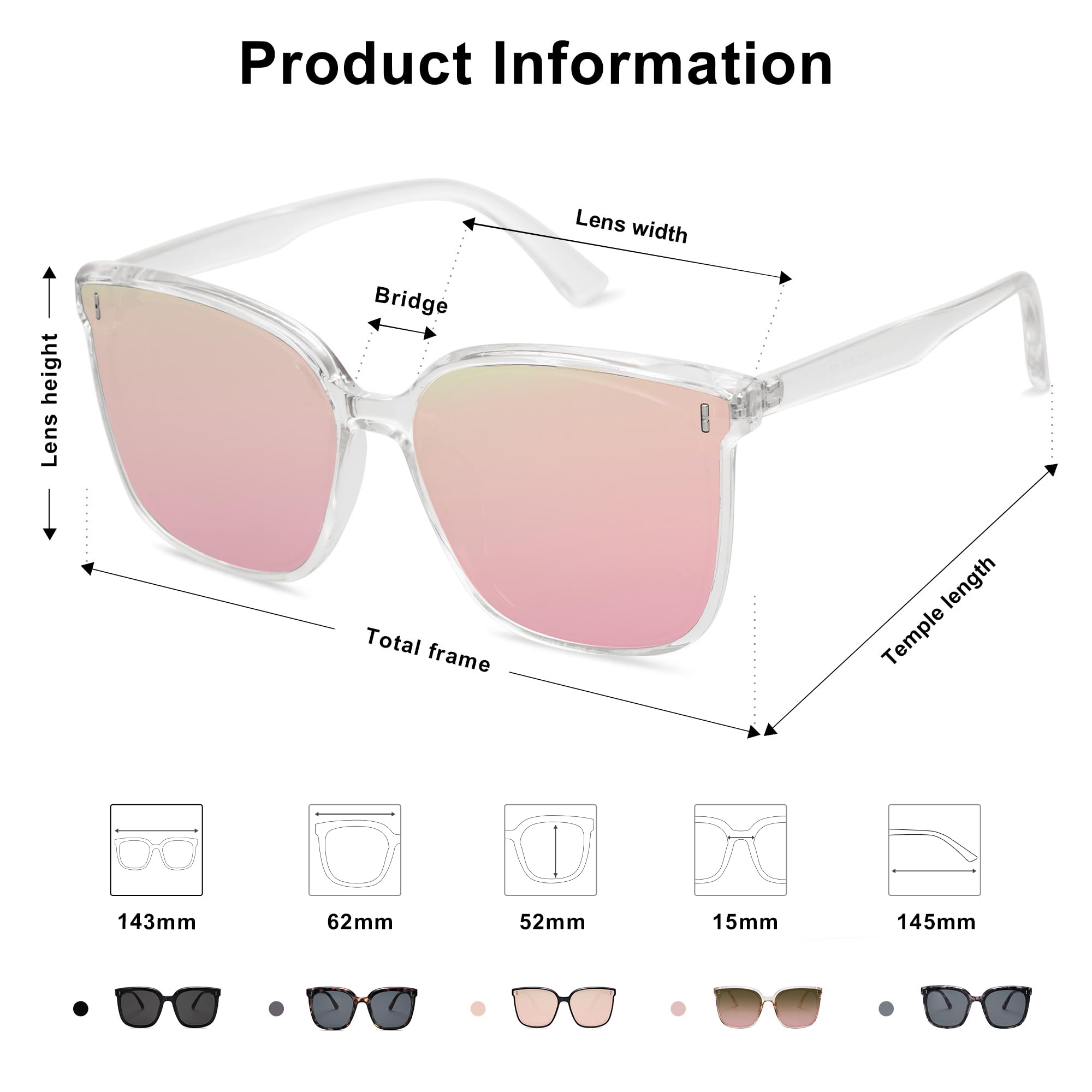 SOJOS Sunglasses for Women Men Vintage Style Shades SJ2157,Clear/Pink