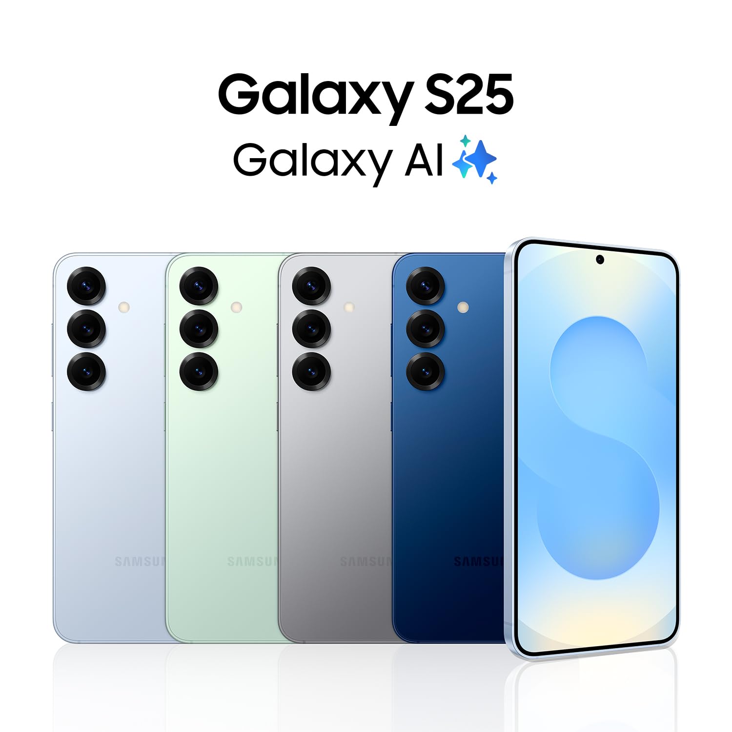 SAMSUNG Galaxy S25 Cell Phone, 256GB Smartphone, Unlocked Android, AI Night Mode Camera, Snapdragon 8 Elite Fast Processor, ProScaler Display, 4000mAh Battery, 2025, US 1 Yr Warranty, Navy